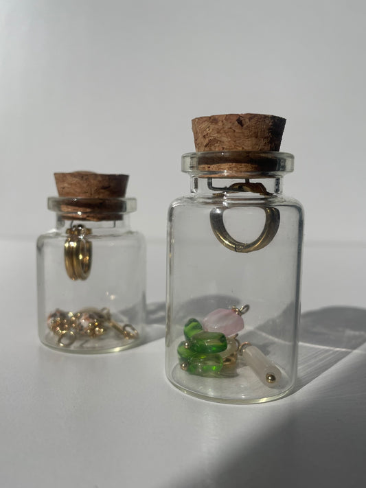 Fiole à Créoles 2 pendentifs