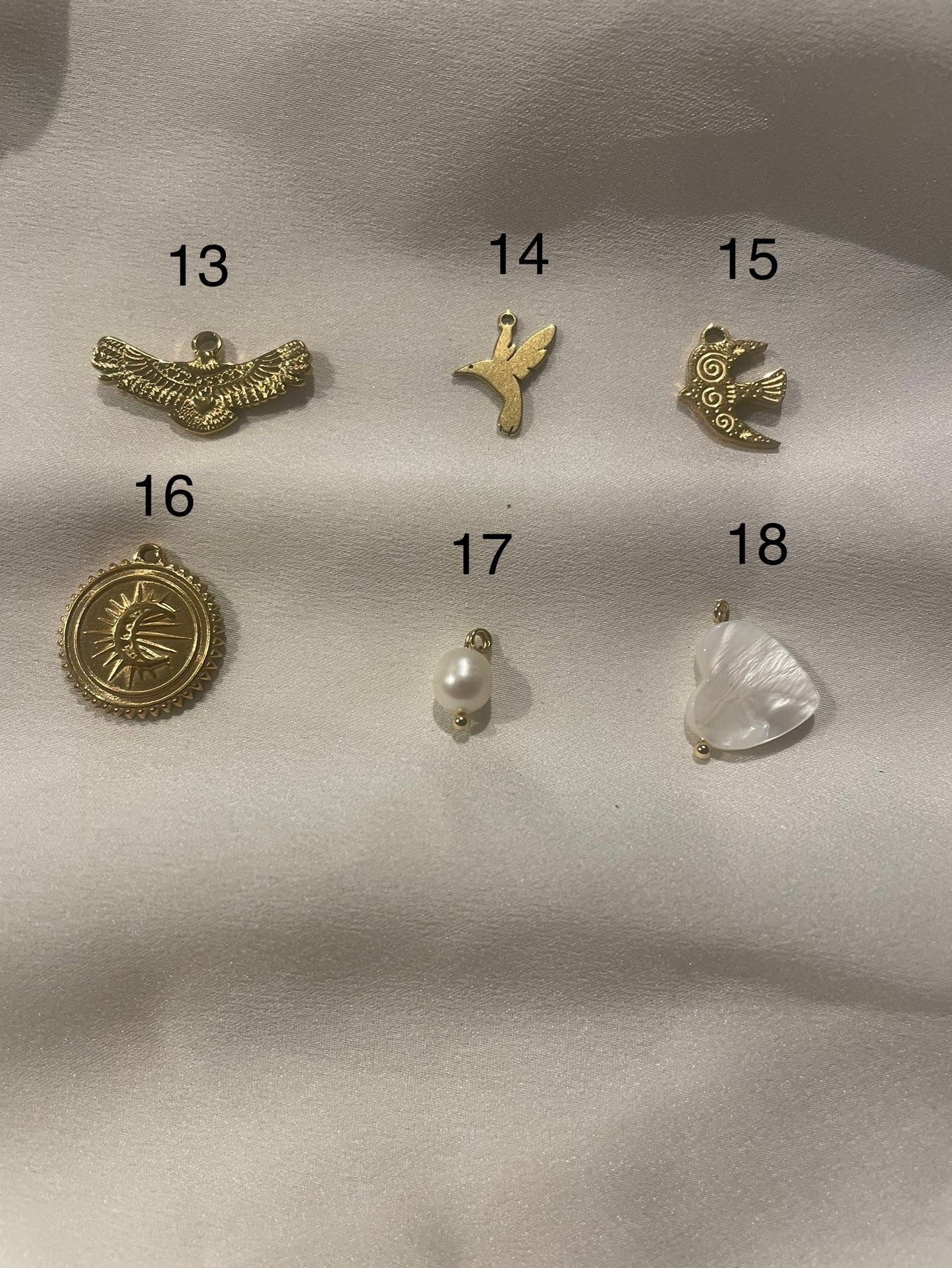 Chaîne 3 pendentifs à personnaliser Sol bleu