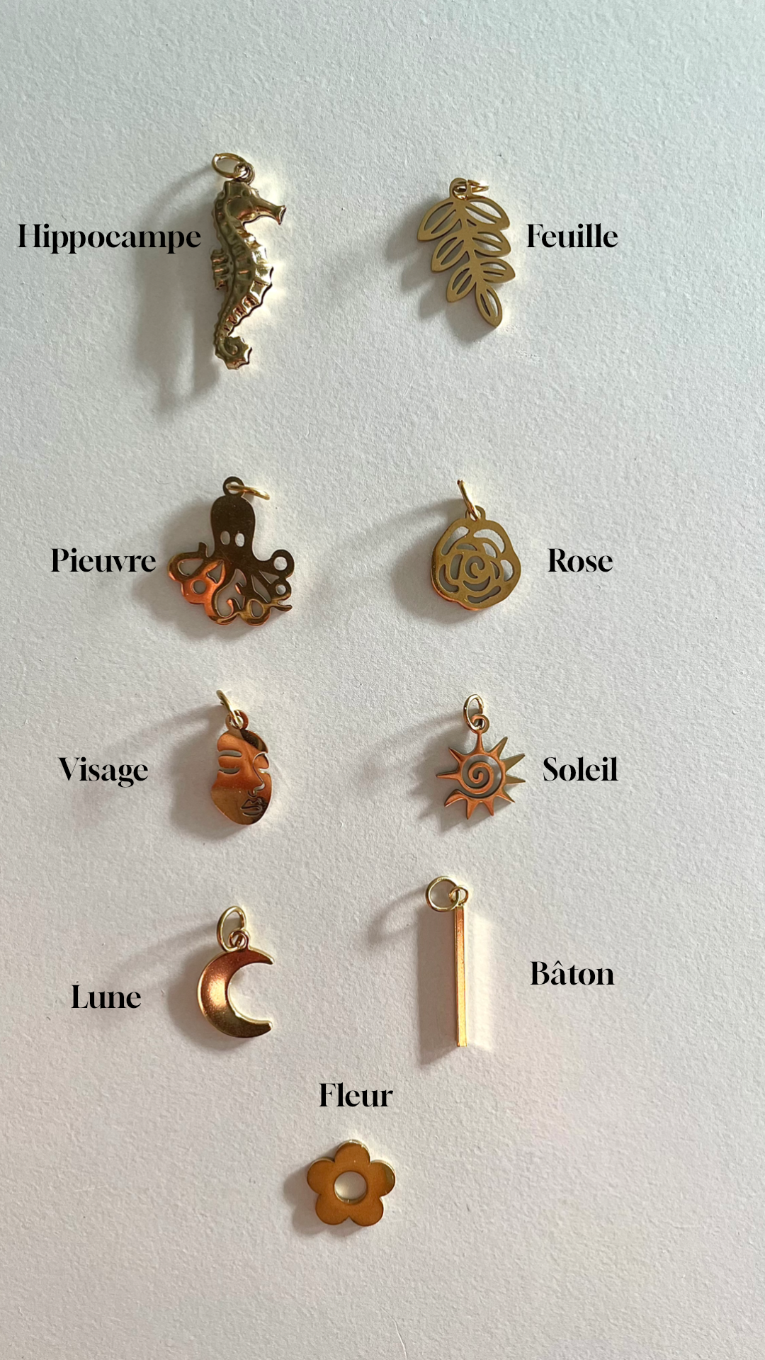 Fiole à Créoles 6 pendentifs