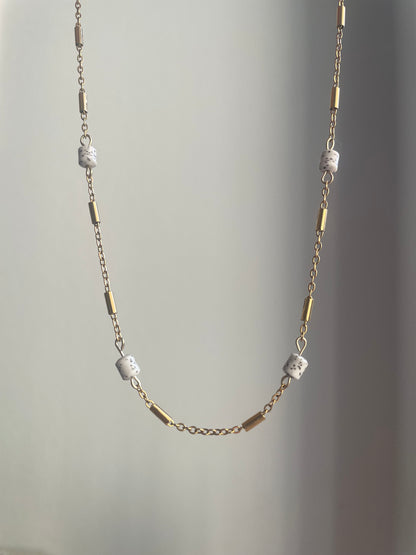 Chaîne 3 pendentifs à personnaliser Sol blanche