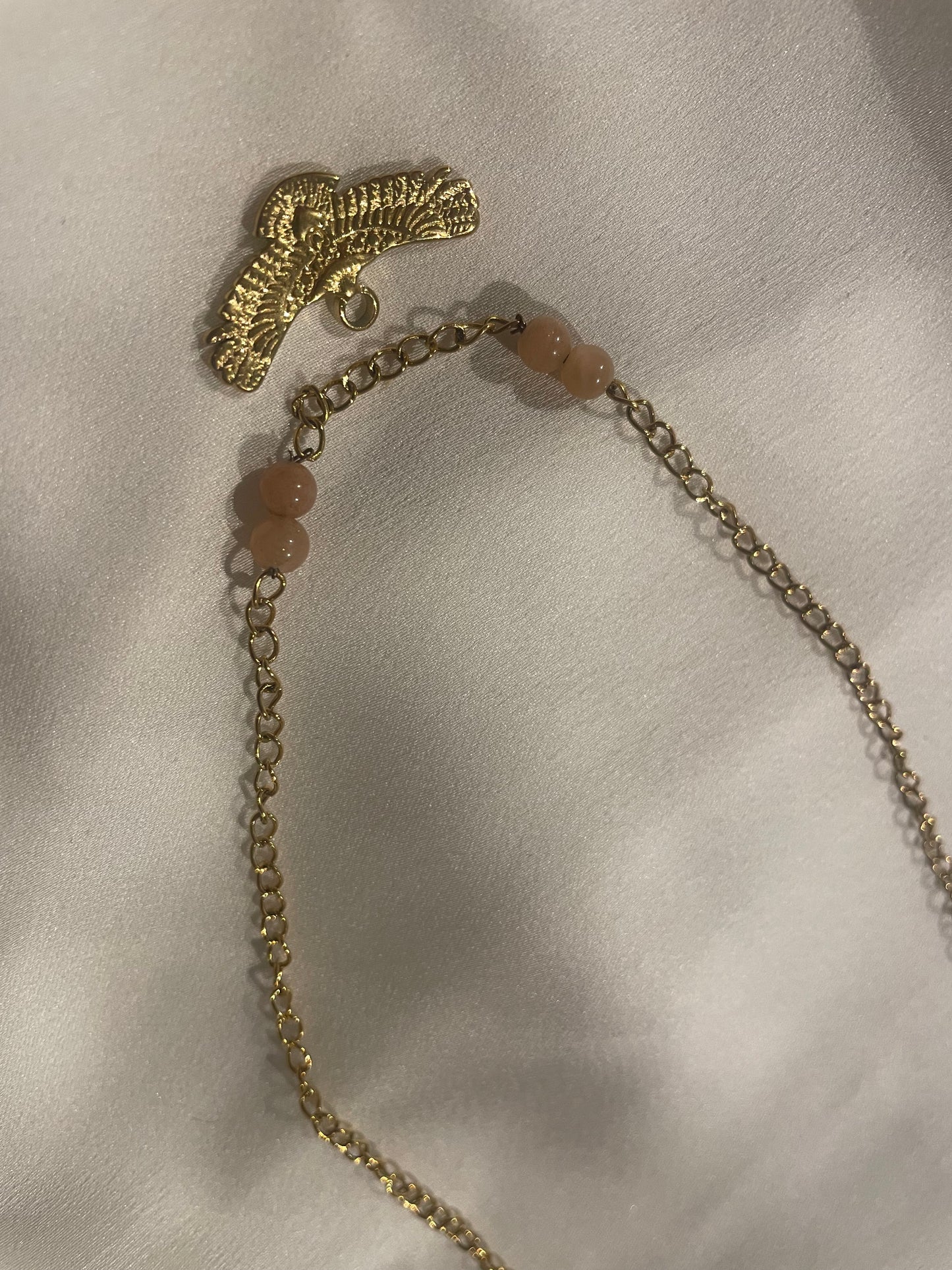 Chaîne 1 pendentif à personnaliser Quartz rose