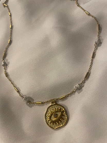 Chaîne 3 pendentifs à personnaliser Sol blanche