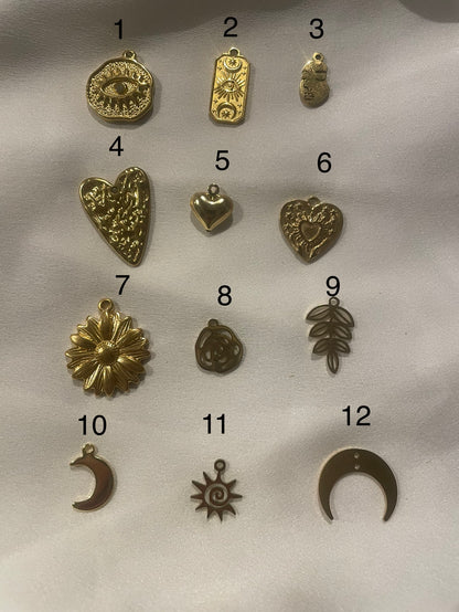 Chaîne 1 pendentif à personnaliser Celeste